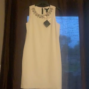 White House Black Market size 4, white dress, tags